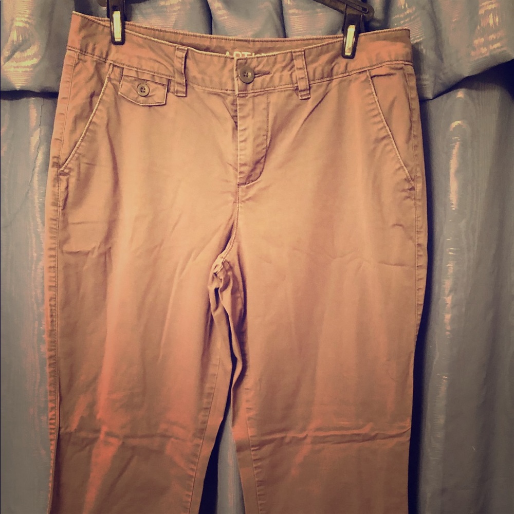 Apt. 9 dark gray tomboy chino pants